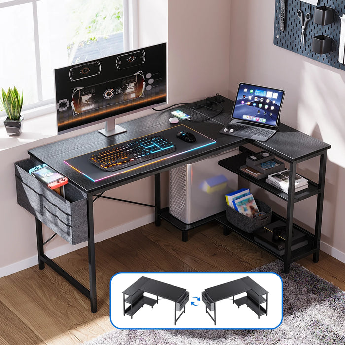 L Shaped Writing Table Gaming Desk